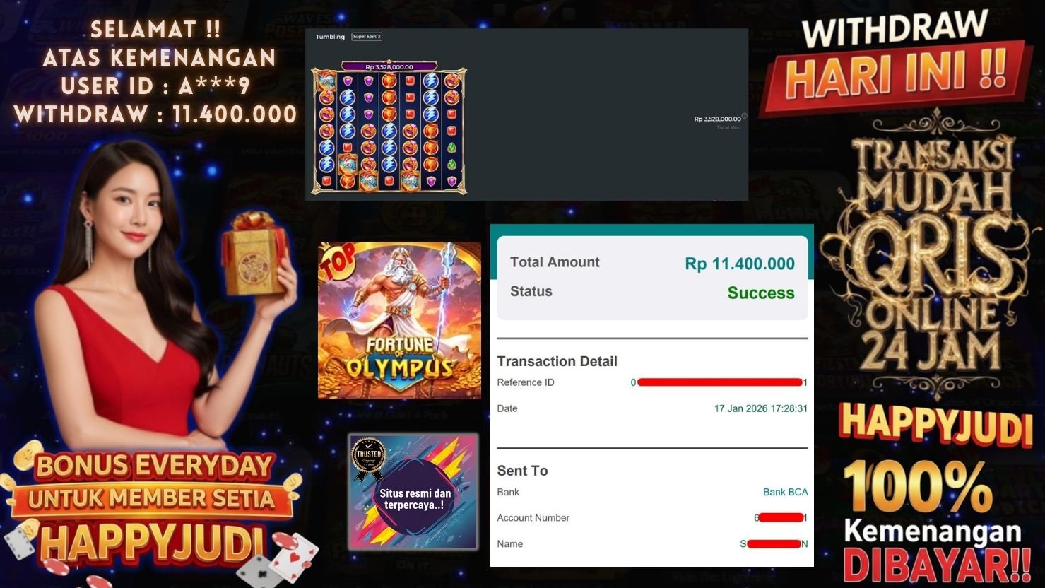 HAPPYJUDI JACKPOT SLOT FORTUNE OF OLYMPUS